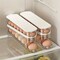 1 PCS Refrigerator Egg Storage Box – 12-Egg Capacity, Space-Saving Rolling Holder with Durable Plastic for Kitchen Organization
